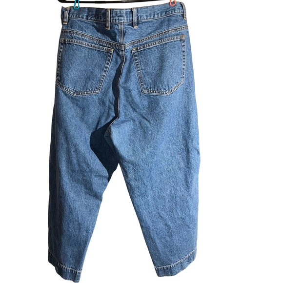 Vintage 90s Eddie Bauer High Waisted Mom Jeans Size 14  Medium Wash Denim [J-49] - Picture 3 of 6